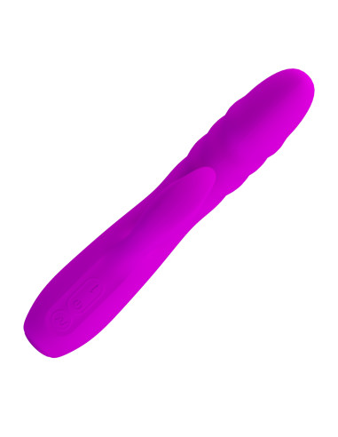 Party Up wibrator silikonowy typ króliczek ładowany usb kolor fioletowy Bob