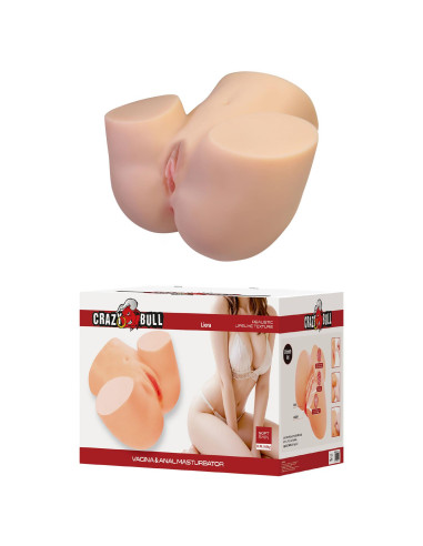Crazy Bull Liora Vibrating Vagina & Anal Masturbator – Flesh