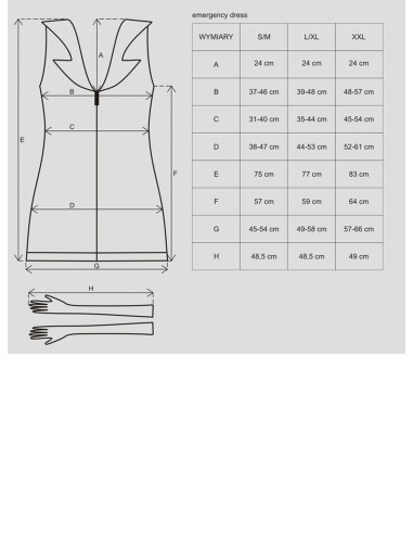 Bielizna-Emergency dress kostium  S/M + stetoskop