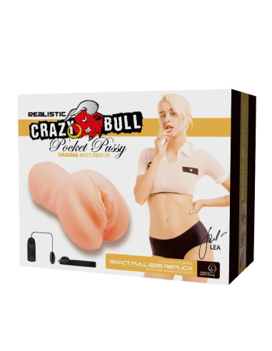 CRAZY BULL -  Realistic Pocket Pussy ,Vibration