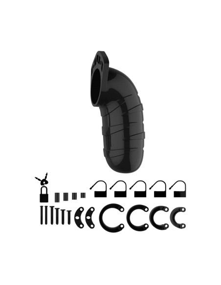 Model 05 Chastity Cock Cage Black - 14 cm