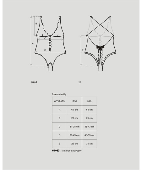Bielizna-Fiorenta body L/XL