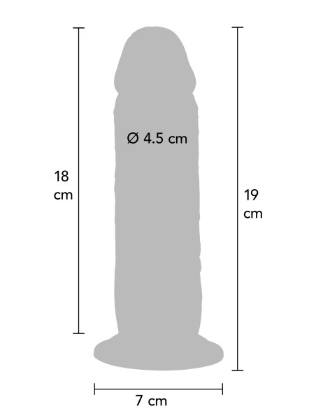 ToyJoy Get Real Silicone Foreskin Dong 19 cm
