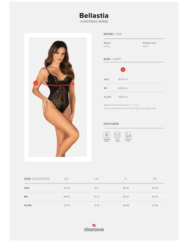 Bellastia body otwarte XL/2XL