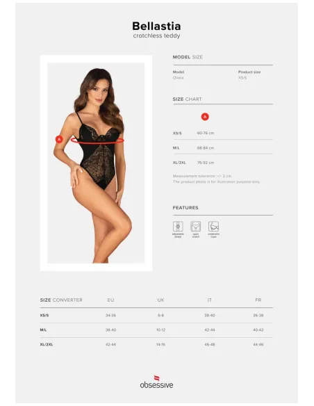 Bellastia body otwarte XL/2XL