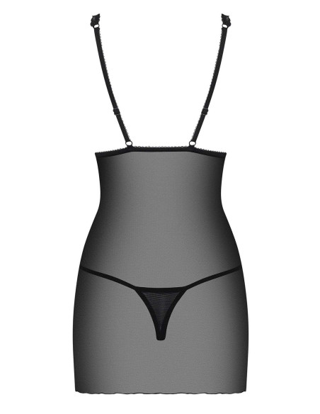 Bielizna-Lucita koszulka i stringi czarna  S/M