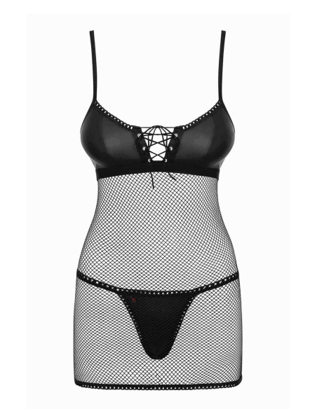 Bielizna-Redella koszulka i stringi czarna L/XL