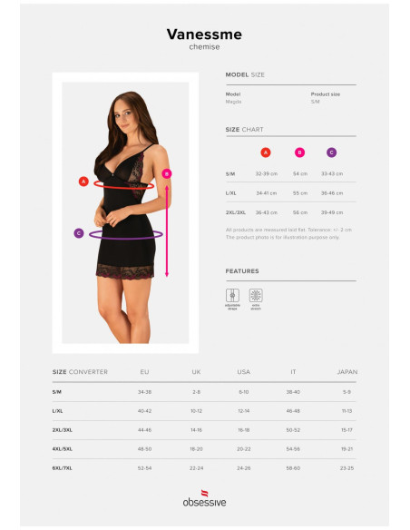 Vanessme koszulka i string  L/XL