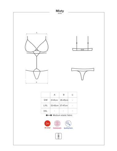 Bielizna-Mixty body czarne L/XL