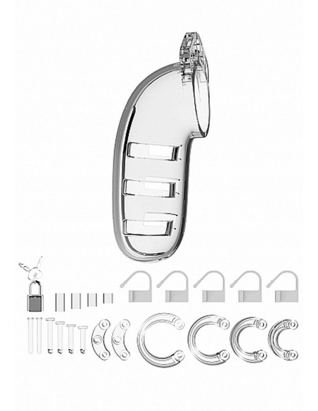 Model 06 - Chastity - 5.5"" - Cock Cage - Transparent