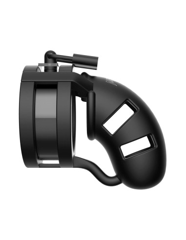 Model 18 - Chastity - 3.5"""" - Sil Cage Ballsplitter - Black