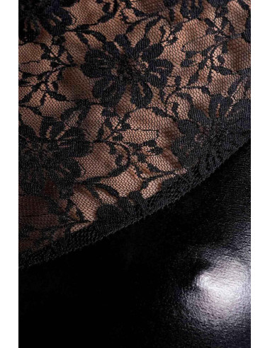 Wetlook black dress LULU - black S