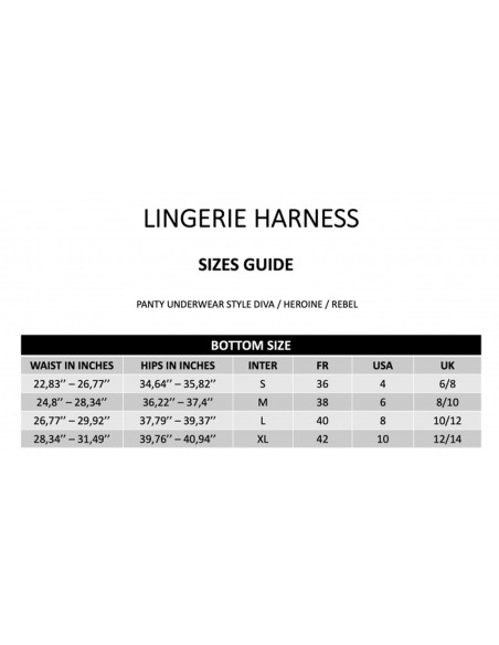 HARNESS LINGERIE HEROINE - L