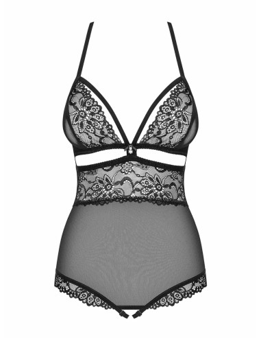 Bielizna-838-TED-1 body otwarte czarne  S/M