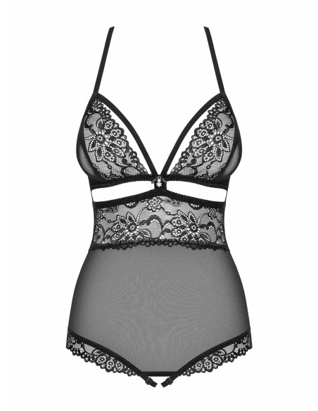 Bielizna-838-TED-1 body otwarte czarne  S/M