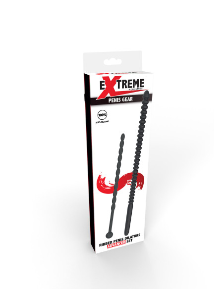 Ribbed Penis Dilator Set 2 pcs