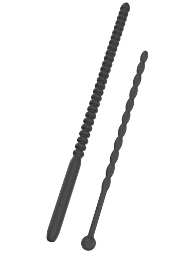 Ribbed Penis Dilator Set 2 pcs