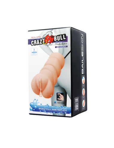 CRAZY BULL- REALISTIC 3D VAGINA, Water lubricant