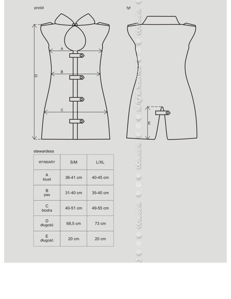 Bielizna-Stewardess kostium  S/M