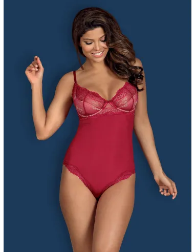 Bielizna-Rosalyne body czerwone  S/M