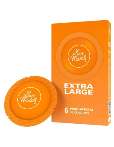 Prezerwatywy-Love Match Extra Large - 6 pcs pack