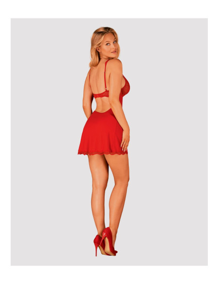 Bielizna-Luvae babydoll i stringi czerwona  S/M