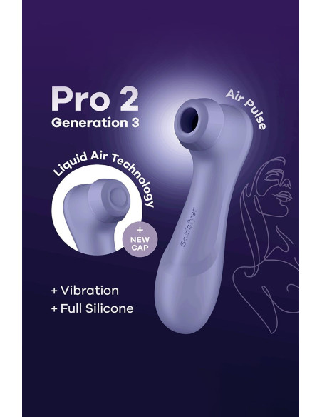 Pro 2 Generation 3with Liquid Air Technology, Vibration and Bluetooth/App lilac