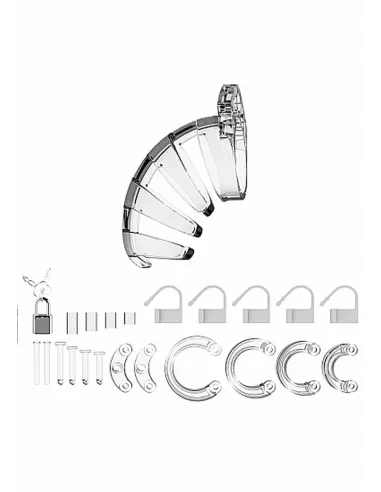 Model 02 - Chastity - 3.5"" - Cock Cage - Transparent
