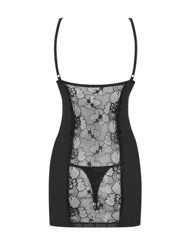 Bielizna-Heartina koszulka i stringi czarna L/XL