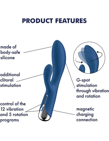 Satisfyer Spinning Rabbit 1 Blue