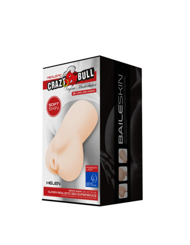CRAZY BULL- HELEN, REALISTIC VAGINA, Vibration